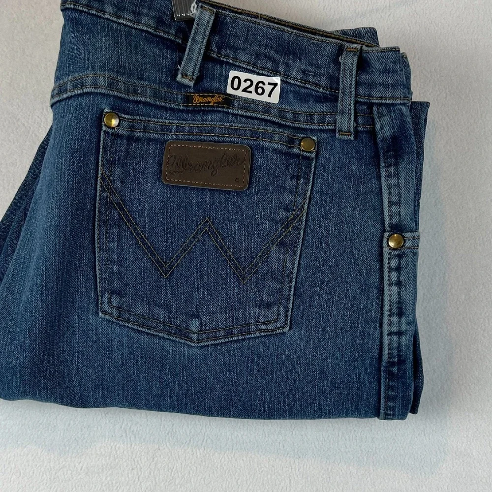 Vintage Wrangler‎ Jeans Mens 42x32 Regular Fit Denim Pants Classic Relaxed Blue